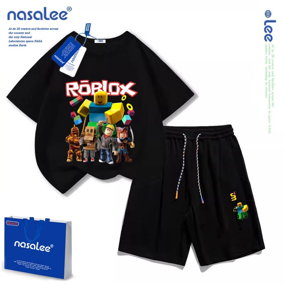 Fashionable children's cartoon pattern children's T-shirt+shorts children's shorts