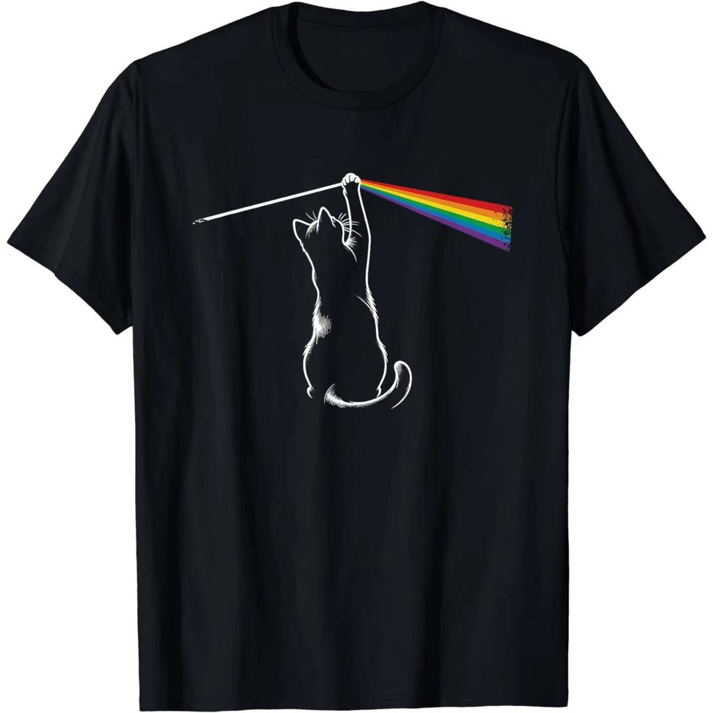 Lustiges Katzen T-Shirt Katze Rockmusik Geschenk Männer Kinder Frauen Kleidung Kundenspezifische Bedruckte Streetwear Grafik T-Shirts Anime Kleidung