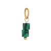 Trend Colorful Handmade Natural Stone DIY Necklace Charm Pendant 18K Gold Plated Stainless Steel Accessories Fashion Jewelry