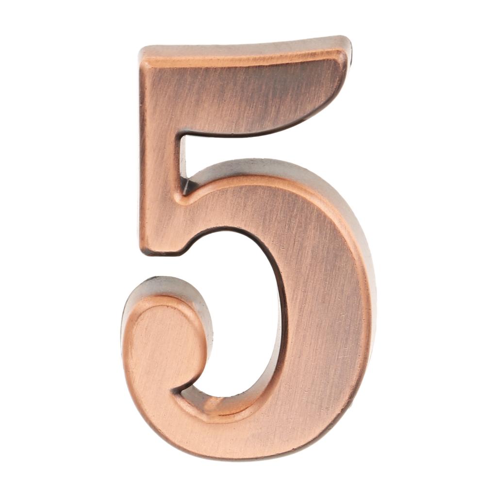 DRELD Old Antique Copper House Number Plastic Door Plate Custom Sign Door Number Sticker for Hotel Apartment Villa Door Plate