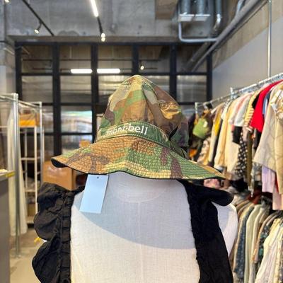 Used [Higashi Azuma Store Also Sold] Mont-bell Camouflage Army Camo Hat Safari Hat HAT Khaki Head Circumference 58-60