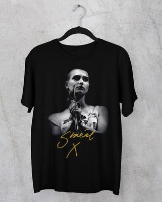 HOT Sinead O Connor Signed Black  Short Sleeve All Sizes S-5Xl Unisex T-Shirt