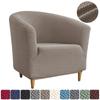 1PC Jacquard Tub Chair Cover Elastic Club Sofa Covers Stretch Spandex Single Armchair Sofa Slipcovers for Living Room Bar Home