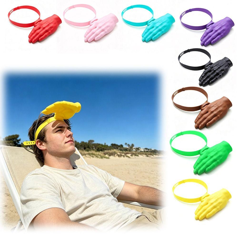 3D Printed 3D Palm Sun Hat Sun Shield Hand Shape Sun Visor Funny Palm Sunshade Outdoor