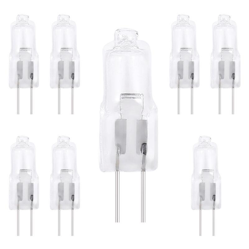 A84E-12V 20W Halogen Bulb Warm White Light Lamp Bi-Pin Base 8 Pcs