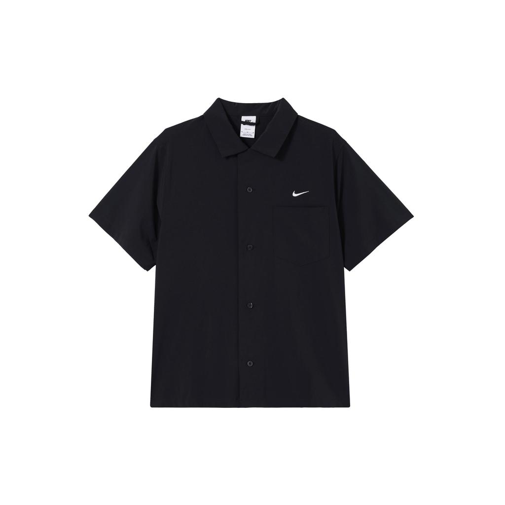 Nike SB Shirts Unisex Black Lapel Moderate Shirt DV9074-010