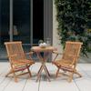 Vidaxl 3-Piece Garden Furniture Set, Solid Teak Wood