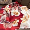Fashion Women's Luxury Silk Scarf Floral Print Spring Summer Small Necktie Hairband Bag