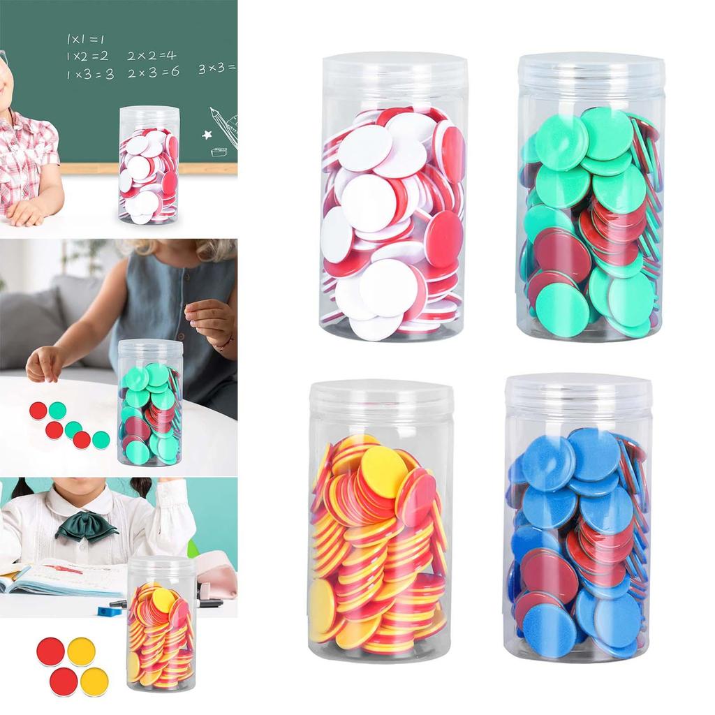 100x Lernzählsteine Mathe Zählsteine für Kinder für Spiel Klassenzimmer Vorschule