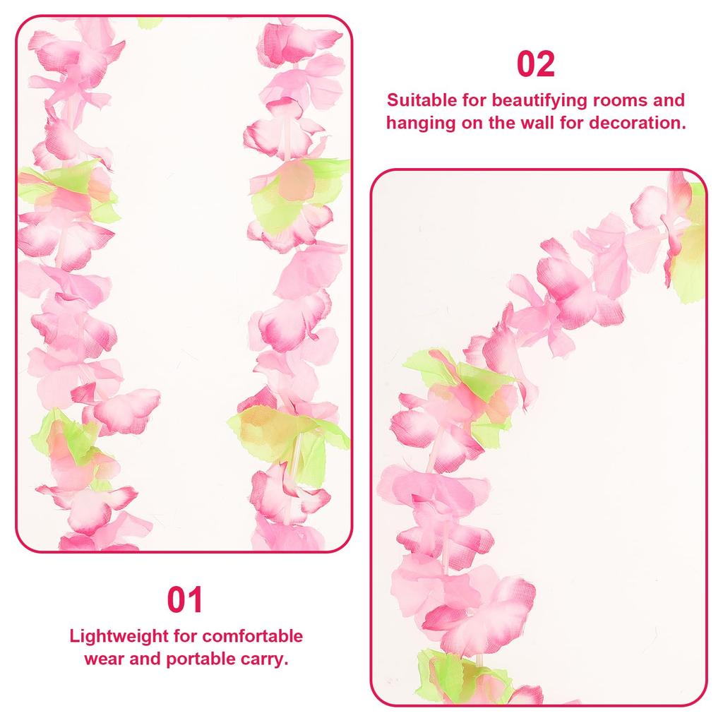 TOYMYTOY Hawaiianisch 50 Hibiskus Hula Tanz Hawaiianische Blumenparty Foto Bunte Leis, Stücke, Leis, Dekorationen, Girlanden, Zubehör, Requisiten,