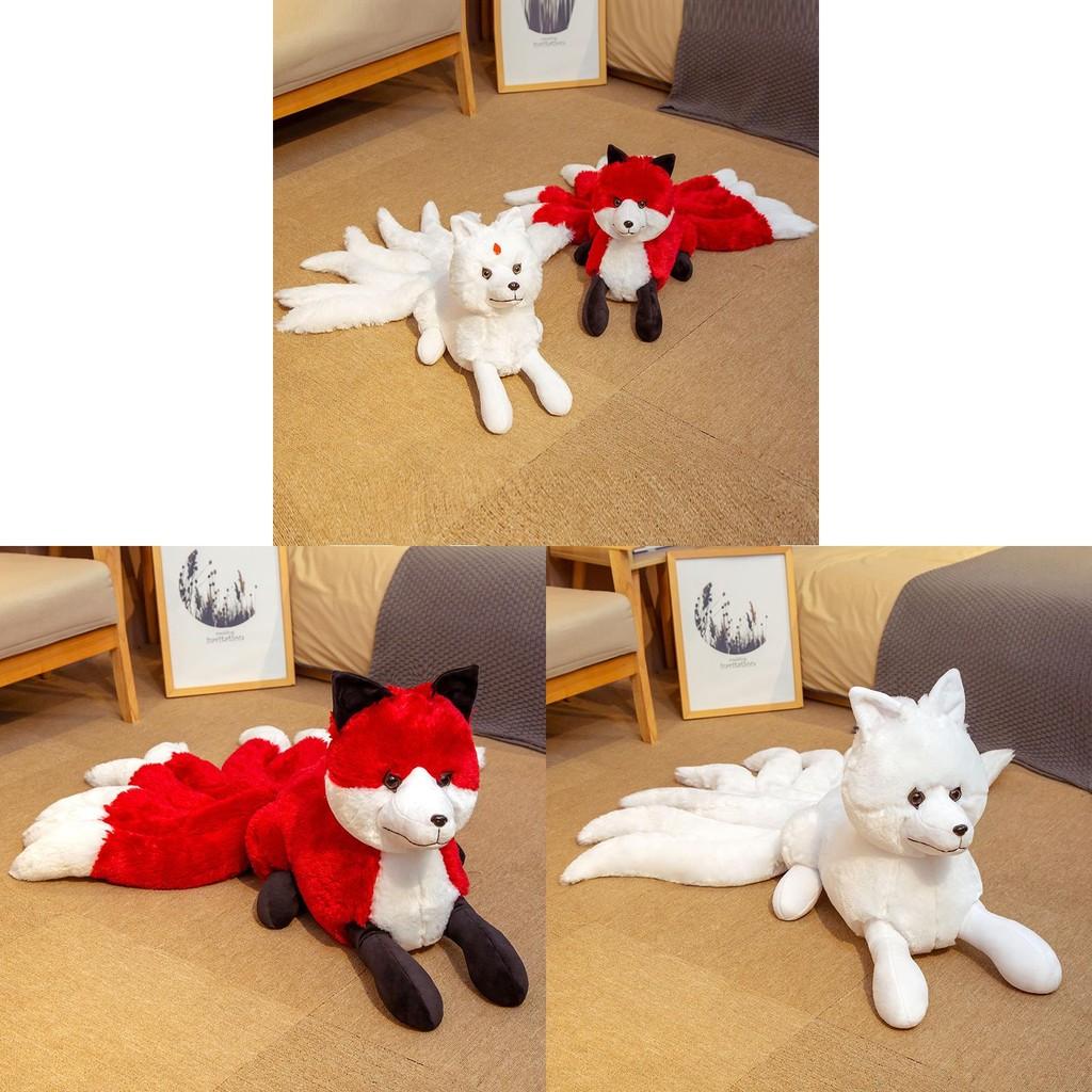 Tailed Nine Fox Plush Toy Cartoon Stuffed Animal Doll Bedroom Decoration Gift
