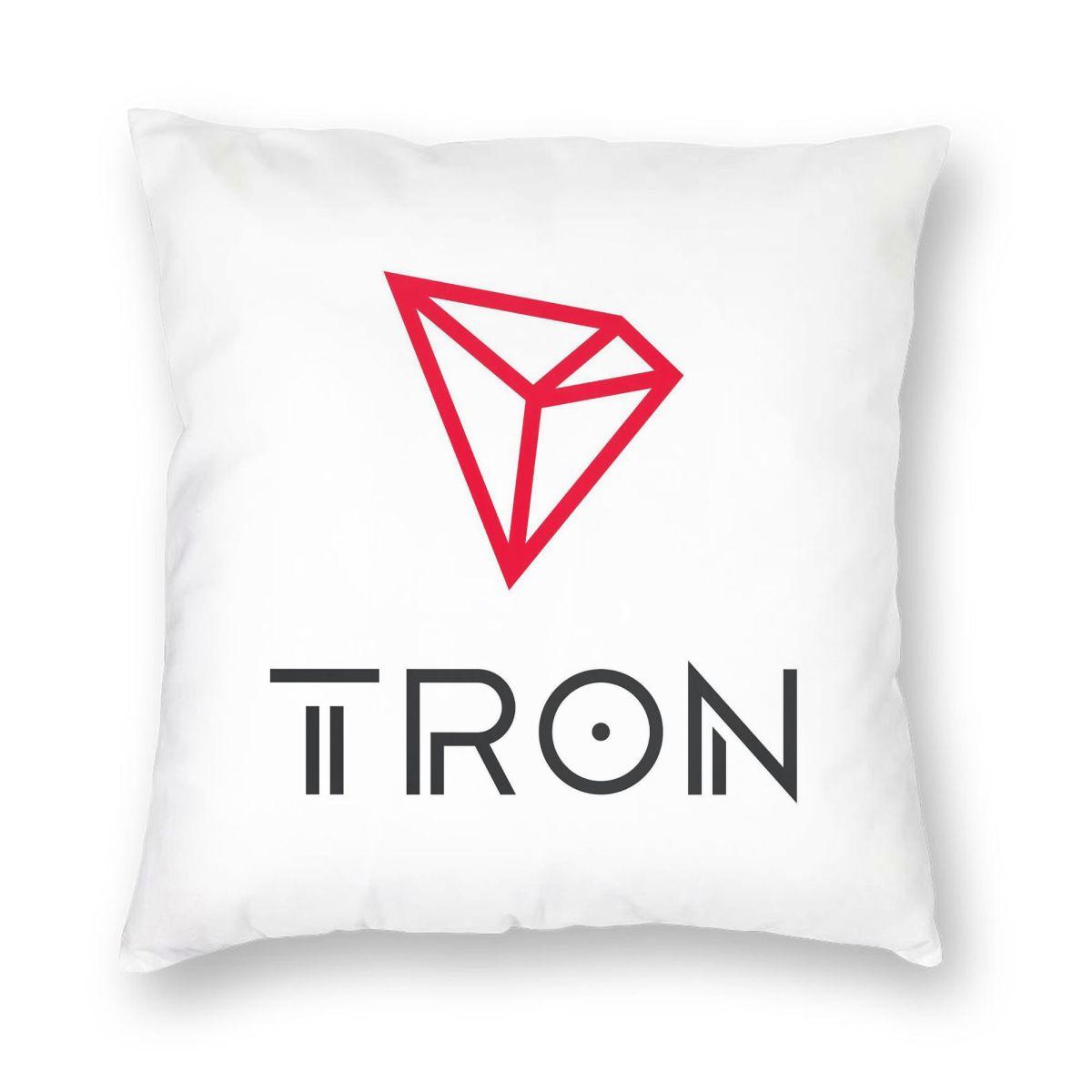 

TRX Coin Logo Square Pillowcase Pillow Cover Cushion Throw Pillow for Home Sofa Living Room 30cm x 30cm