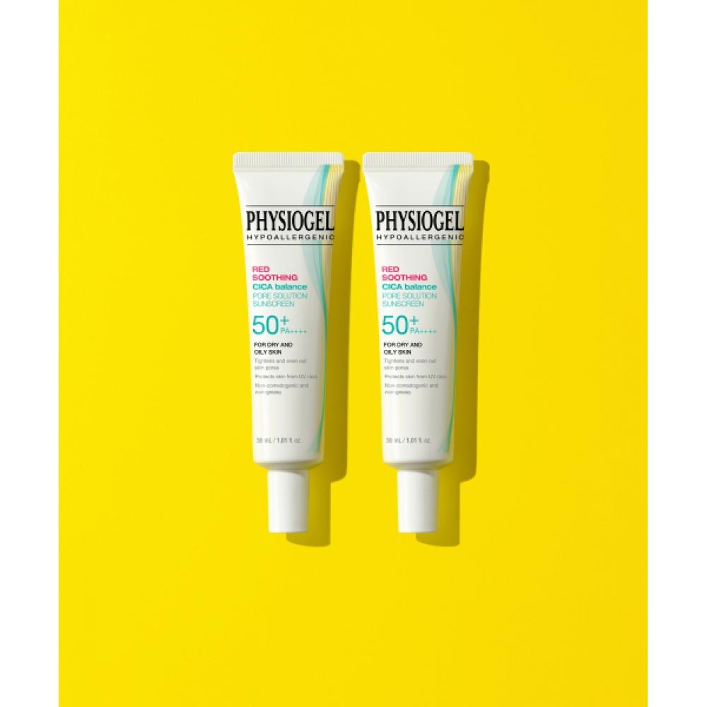 Physiogel Red Soothing Cica Balance Pore Solution Sunscreen 30ml X 2 NONE