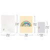 Elegant 3D Popup Birthday Greeting Card with Rainbow Theme Colorful Design Perfect Gift for Women Men and Children