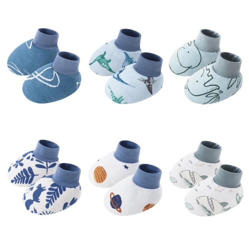 6 Pair Infant Cotton Socks Breathable Fabric Foot Cover Set Lovely Pattern Newborns Essential for Daily Comfort