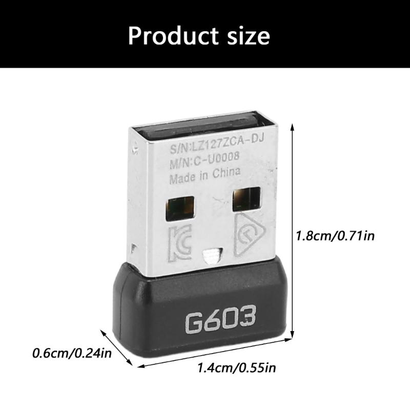 High Performances Mouse Receiver for G603 Wireless Mouse Compactly Design Reliable Connectivity for PC Laptop Accessories