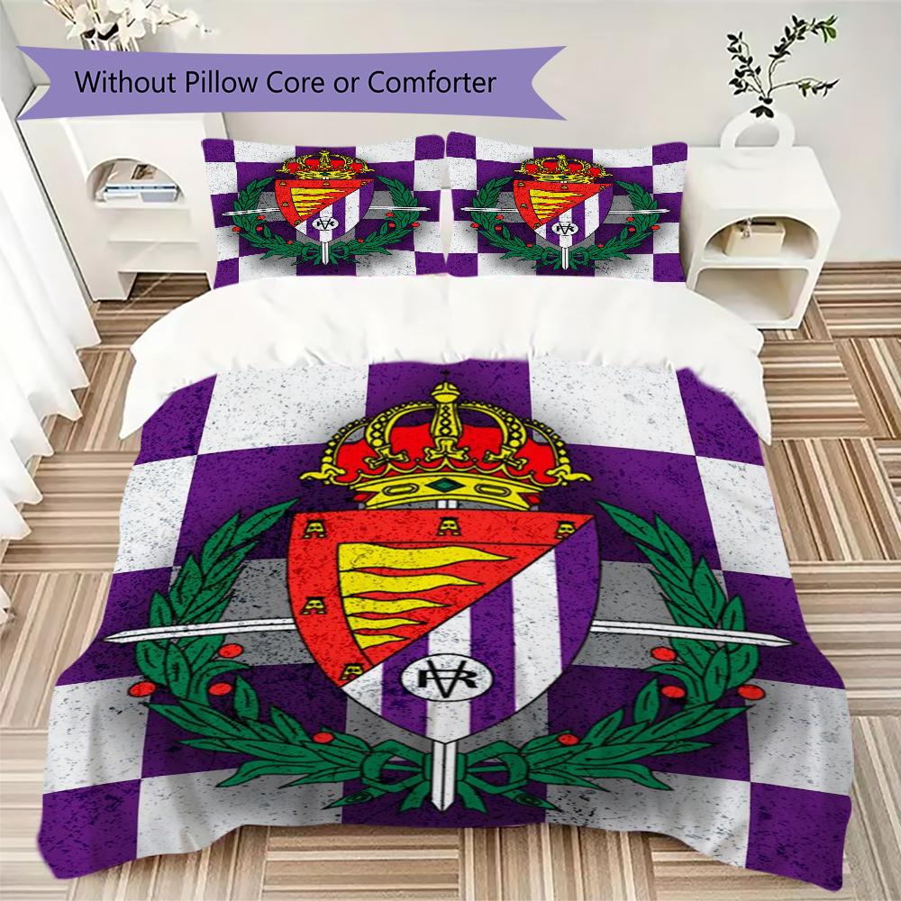 Set Copripiumino Trapuntato con Fantasia Real Valladolid Federa Decorazione per la Casa Regalo di Compleanno (1 * copripiumino + 2 * federe senza imbottitura)