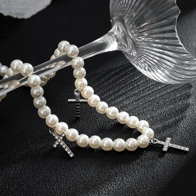 Cool Hiphop Cross Pendant Clavicle Choker Fashion Necklace Men Necklace Korean Style Necklace