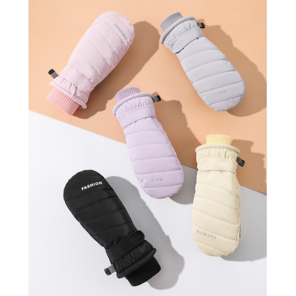 1pair Winter Waterproofed Insulated Gloves Outdoor Sports Mittens Skiing Gloves for Outdoor Sports and Snow Activity