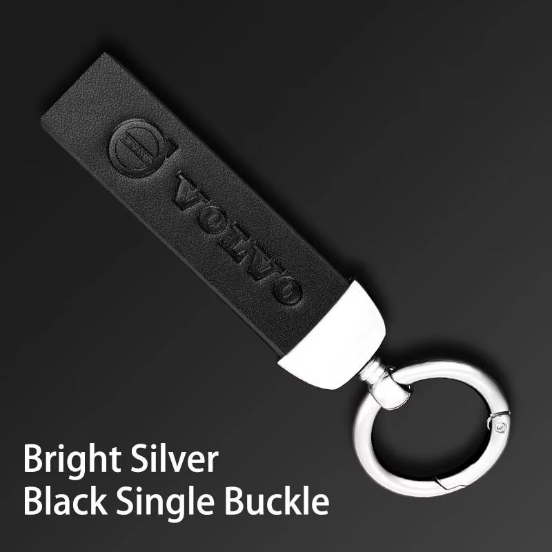 Car Vintage Leather Keychain Auto Logo Key Ring Accessories For Volvo ES90 EC40 EX40 EM90 XC90 V90 V60 XC60 V40 S80 S60 S90 C40