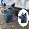 1pc 50MM Trailer Hitch Cover with Wolf Head 3D Printed Ball Cover Universal Hitch Thruster Cover For Protecting Car Accessories