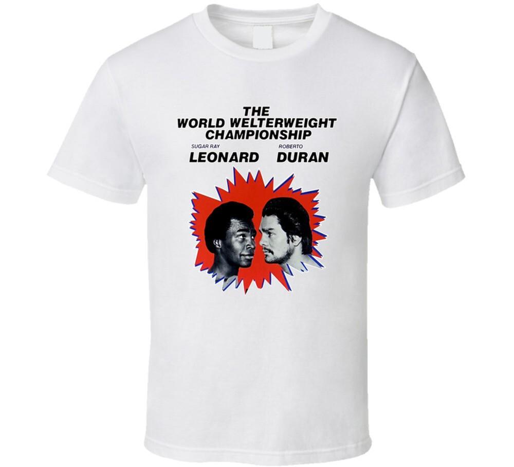 Sugar Ray Leonard  Vs Roberto Duran Retro Boxing T Shirt  Unisex T-Shirt XXXL