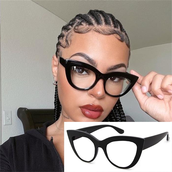 Glasses Blue Light Blocking Presbyopic UV400 Classic Farsightedness Vintage Eye Cat's Stylish New For Retro Feline Spectacle Trendy Women's Eyewear