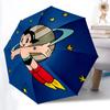 1 stuks Astro Boy Ruimteschip Automatische Open/Sluit Paraplu Stevig IJzeren Frame, Compacte Reisparaplu - Perfect Cadeau voor Vrouwen, Mannen a0829142
