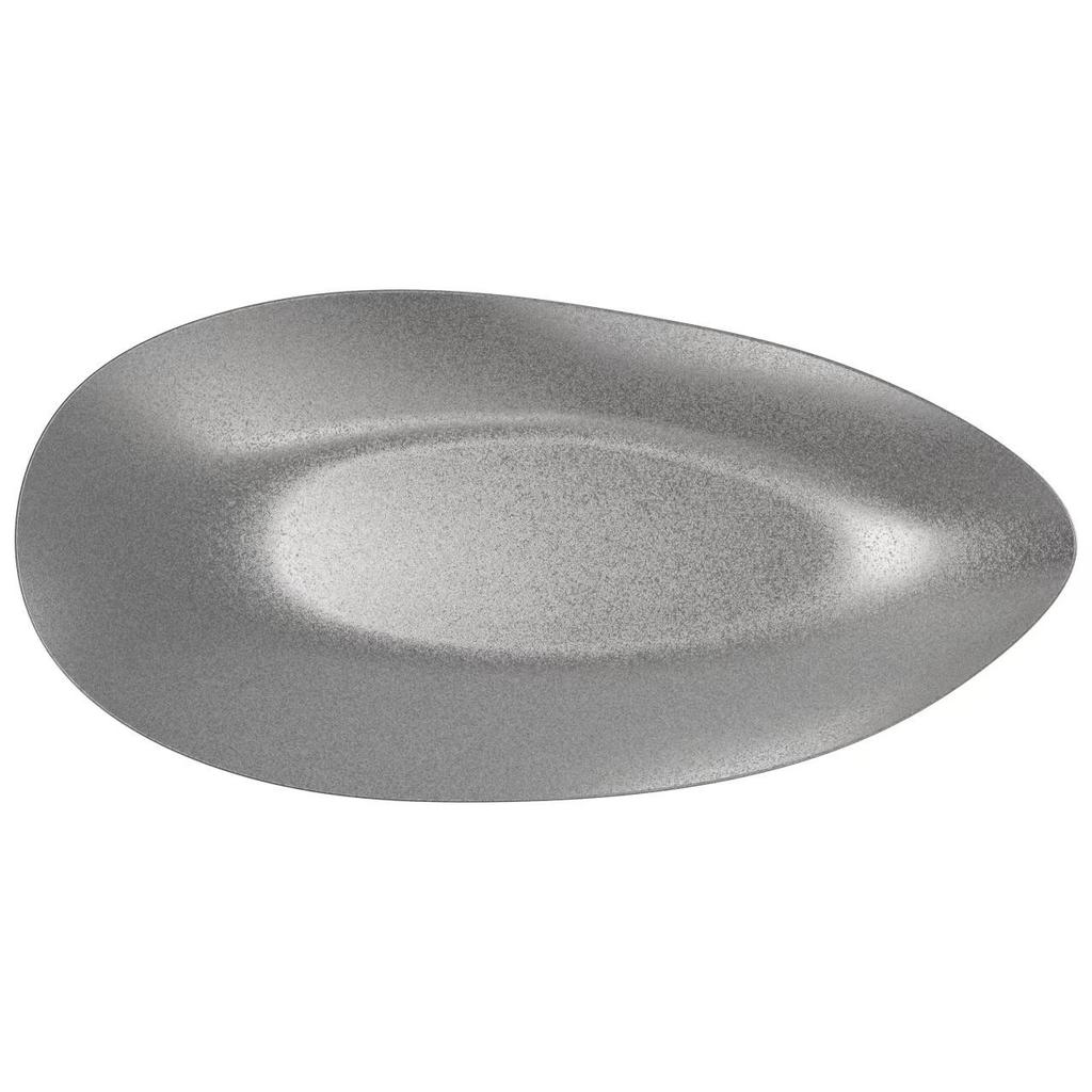 Retro Stainless Steel Bowl & Plate Set - Stylish Tableware for Home & Outdoor Use