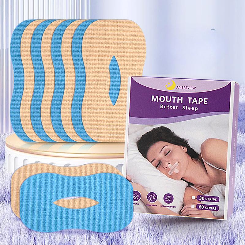 

Adult and Children s Cotton O-shaped Anti-snoring Patch for Night Anti-snoring and Anti-mouth Breathing Physical Closure Patch Bag (10 pieces per bag) синий