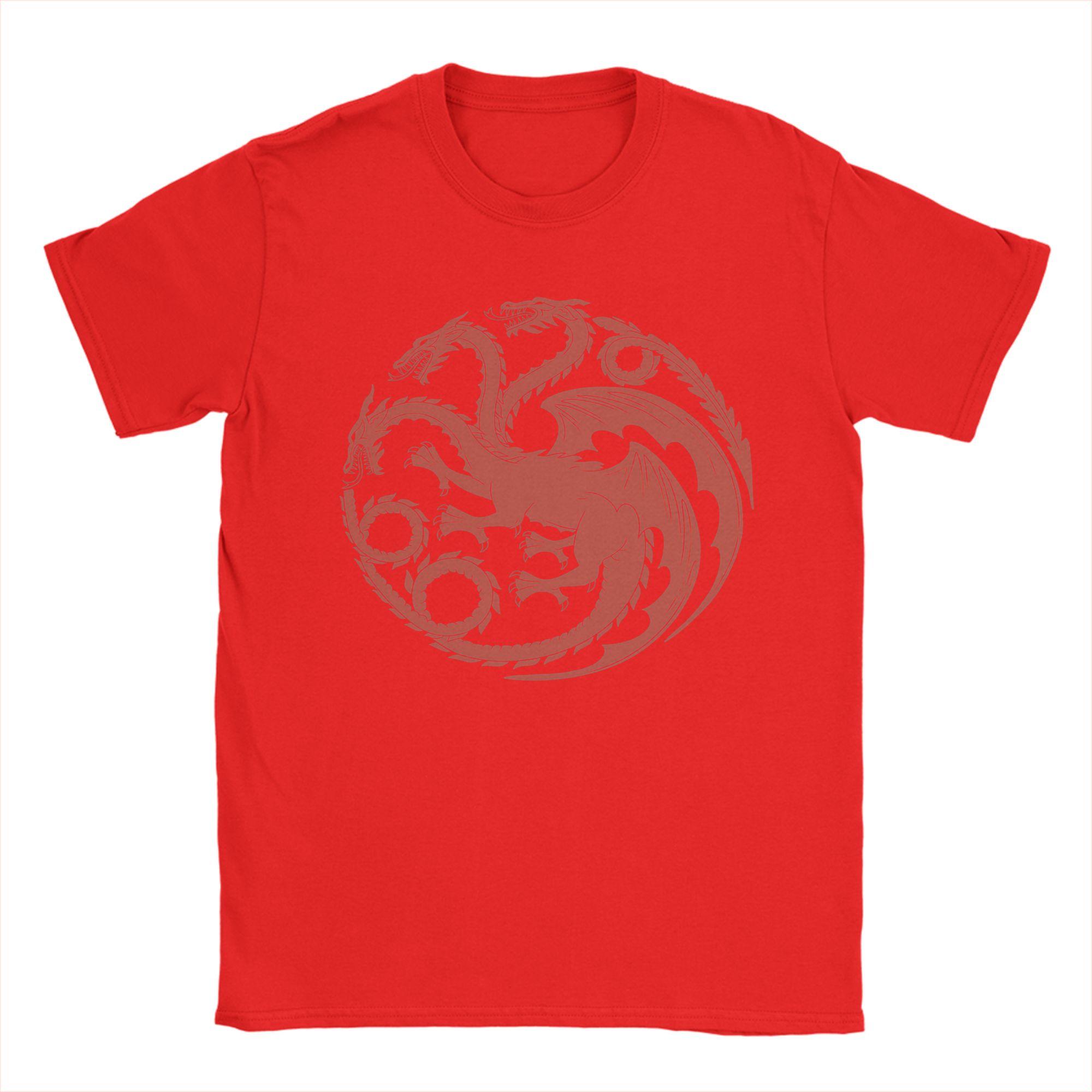 

Mens House of TARGARYEN Kings T Shirts 100 Cotton Tops Awesome Short Sleeve Round Collar Tee Shirt Party TShirt S