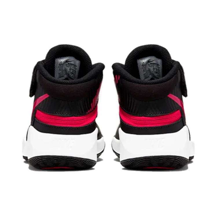 Nike Team Hustle D 9 Flyease Comfortable Versatile Low-Top Kids Basketball Shoes Kids sneaker Black Red BV2951-061