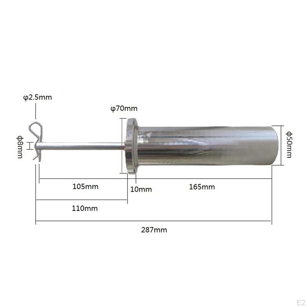Przedłużacz do sztangi na siłownię Części pręta stalowego Ładowanie ciężaru Dodaj do treningu