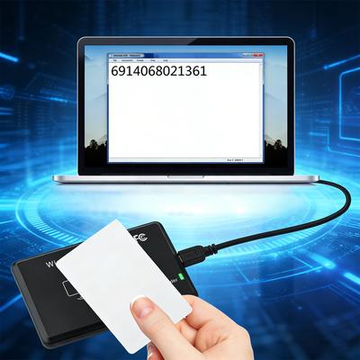 Contactless IC Card Reader Writer with LED Indicator/Buzzer RFID IC Card Reader Compatible for Windows Linux MacOS