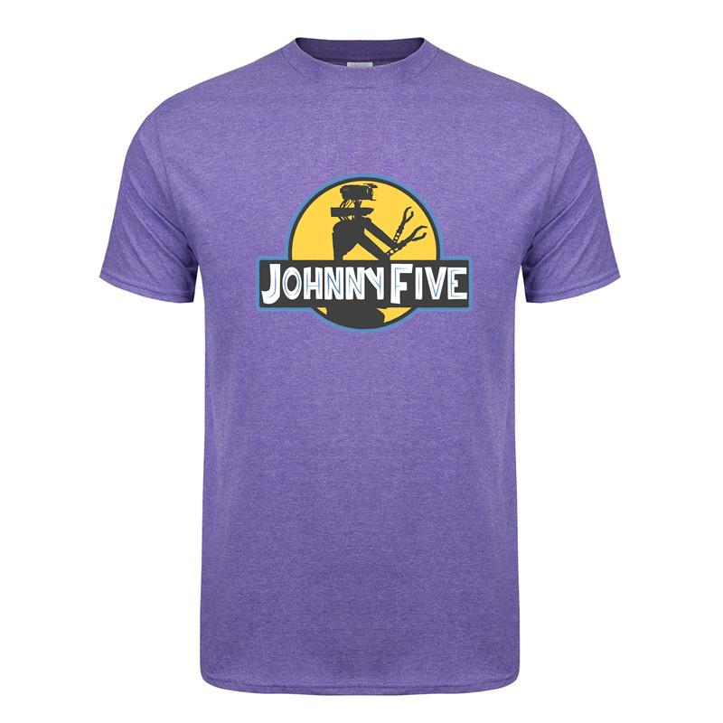 Lustiges Johnny 5 T-Shirt Unisex Streetwear Tops Sommer Kurzarm Baumwolle Geburtstagsgeschenke Johnny Five T-Shirt DY147