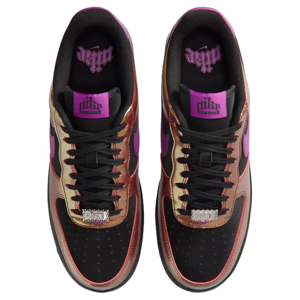 Nike Air Force 1 07 LV8 Gold Black Bold Berry Unisex Sneakers IB6843-002