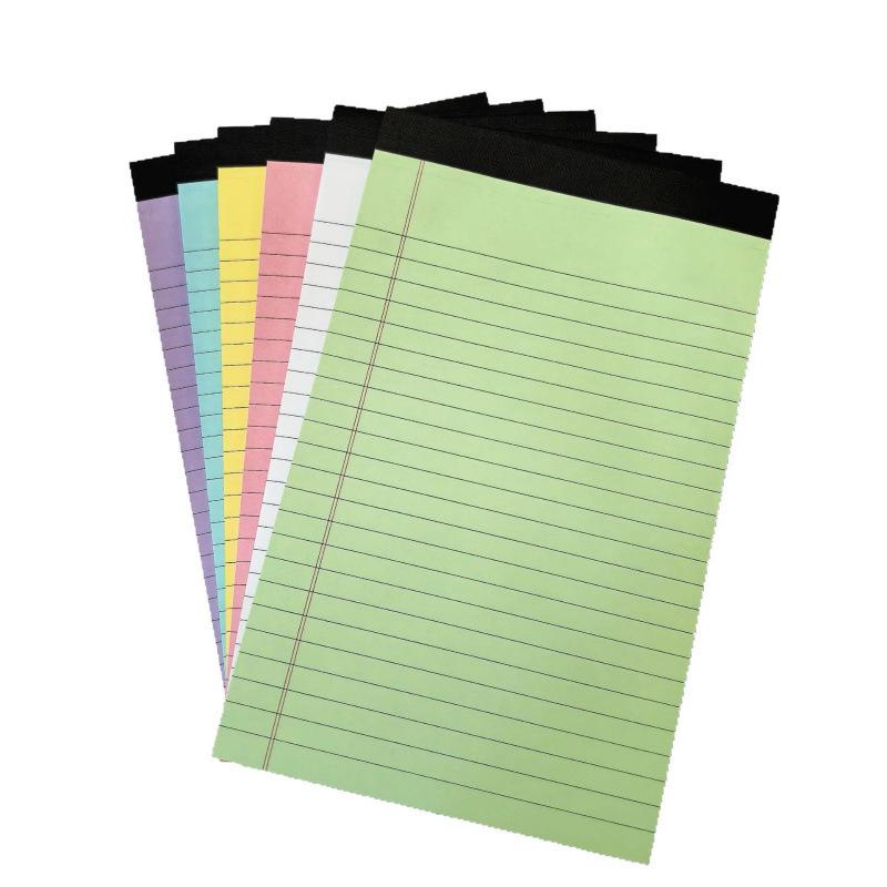 A5 Color Lined Sticky Note Pad - Tearable Memo Notebook Planner
