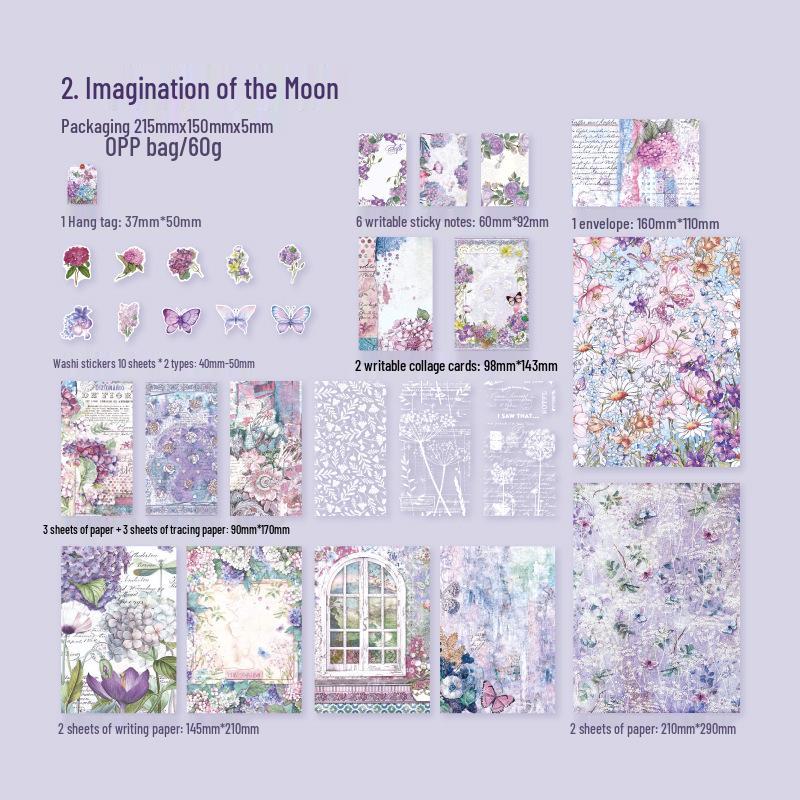 Yan Ji Emotion Collector Series Journal Collage Stickers - 4 Styles