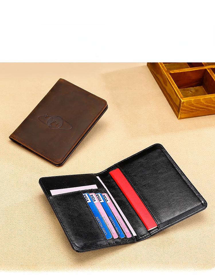 Premium RFID Diebstahlschutz Leder-Passhülle mit mehreren Fächern und großer Kapazität