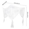 4 Canopy Bed Curtain Bedding Drape Cover Cozy Bedroom Netting for Girls