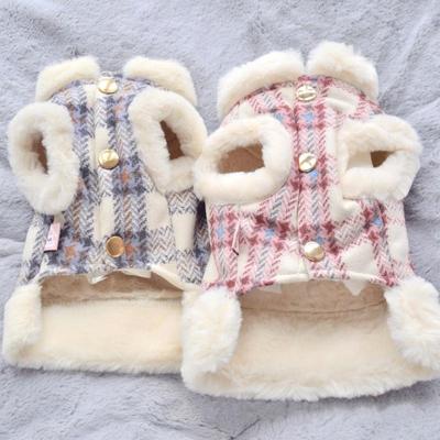 Pet Coat Jacket Autumn Winter Plus Velvet Warm Vest Pet Clothes for Large Small Dog Cat XS-XXL