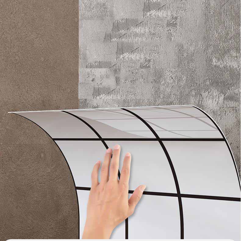 Self-adhesive PVC Faux Marble Tile Sticker Waterproof Peel-and-stick Wall Decal for Kitchen Backsplash Bathroom Decor