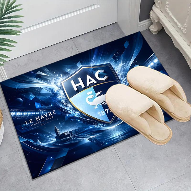 1PC Le Havre Crest Heritage Floor Mat for Living Room, Game Rooms, Office, Bedroom, Office Floor Mat Playful Design, Christmas fan gifts