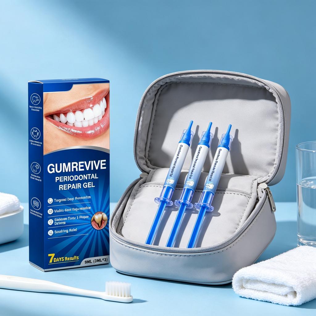 Gumrevive Gel pro péči o dásně 9 ml (3ml×3ks), Jemná péče o dásně a svěží dech