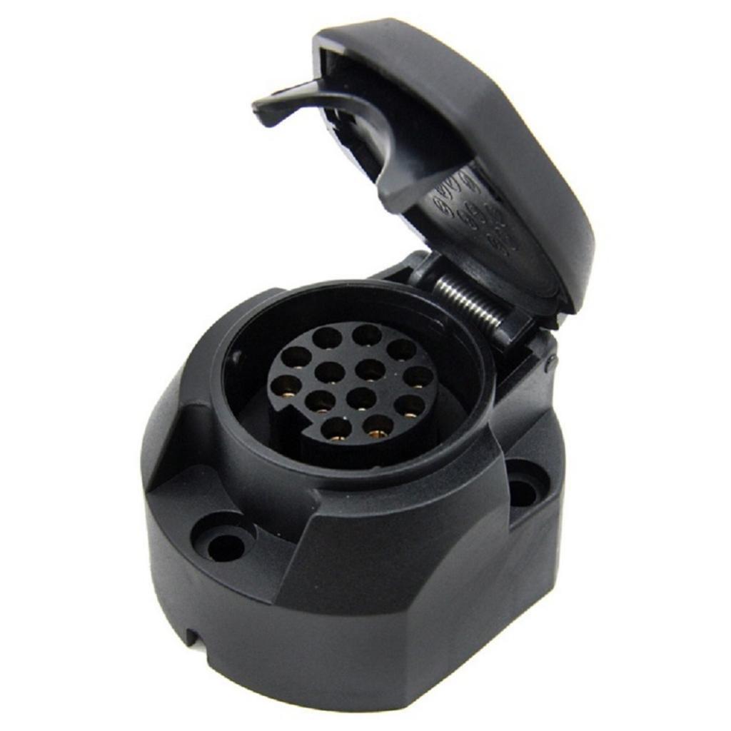 Sharplace 13 Pin Trailer Female Socket Dust Cap Connector Tow Socket