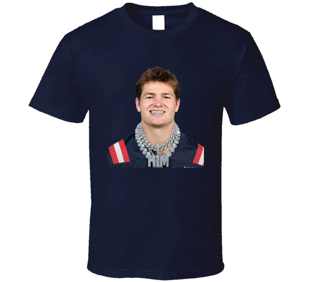 Drake Maye Grill And Bling Football Fan T Shirt S