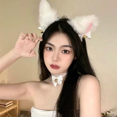 Cat Ears Hair Accessories Headband Female Sexy Fox Headgear Cat Headband Bell Live Stream Props Funny Hair Accessories
