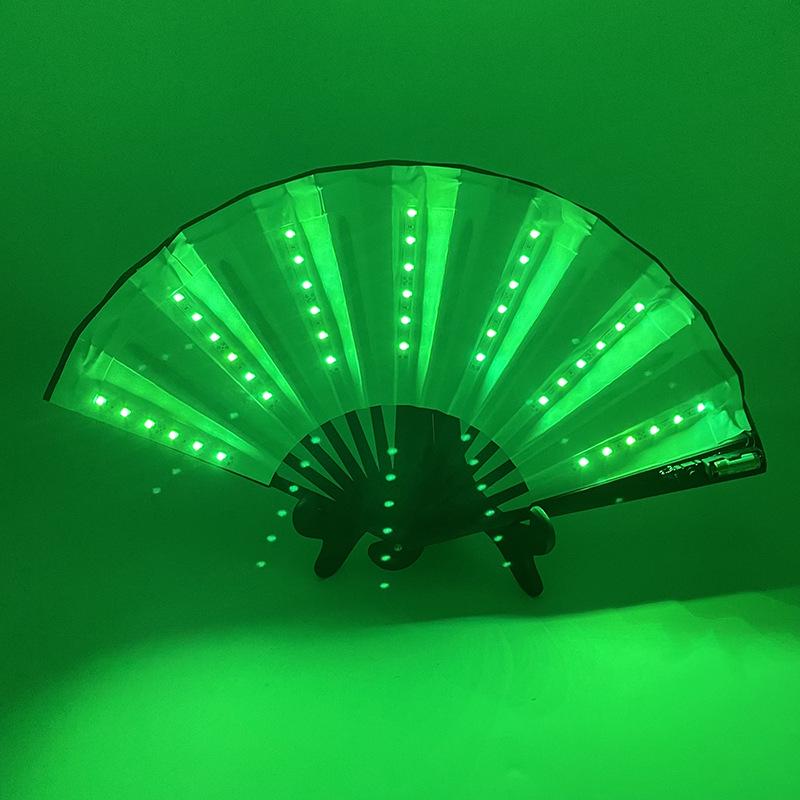 Ventilatore Pieghevole a LED da 8 Pollici - Accessorio Luminoso Colorato per Festa, Bar, Disco e Atmosfera da Nightclub