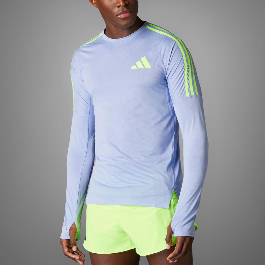Adidas Adizero Running Long Sleeve Top Men Tops Light-Blue IT2160