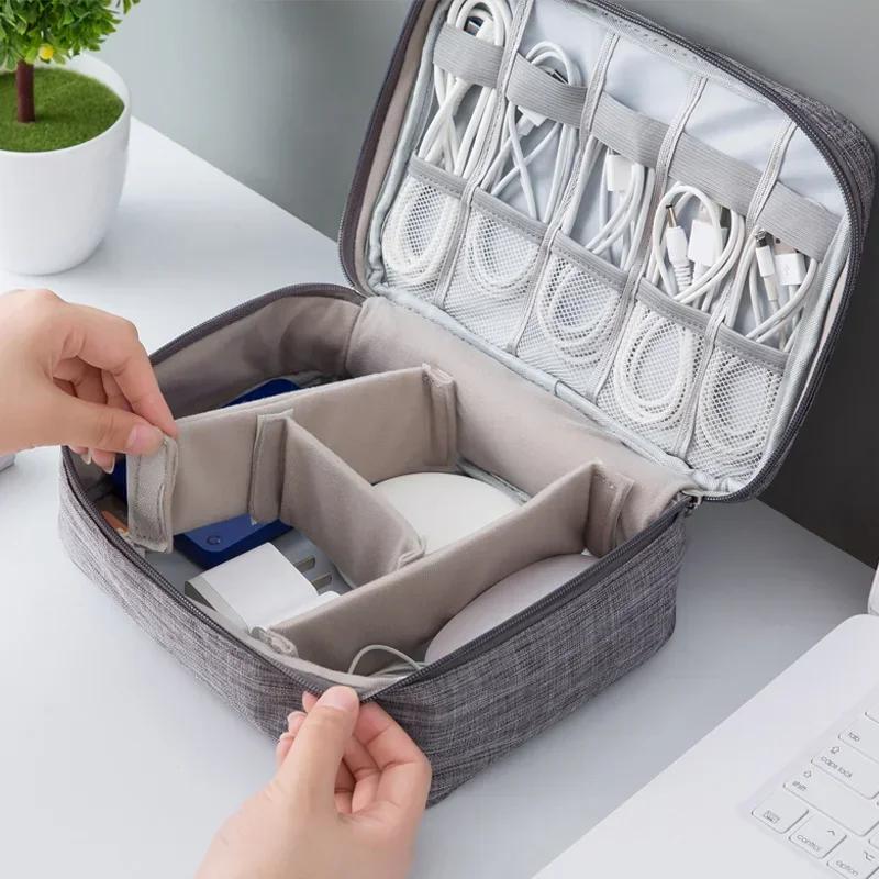 

Портативный кабель, сумки для цифрового хранения, органайзер, USB-гаджеты, провода, зарядное устройство, аккумулятор, молния, косметичка, чехол, аксессуары, предмет чёрный